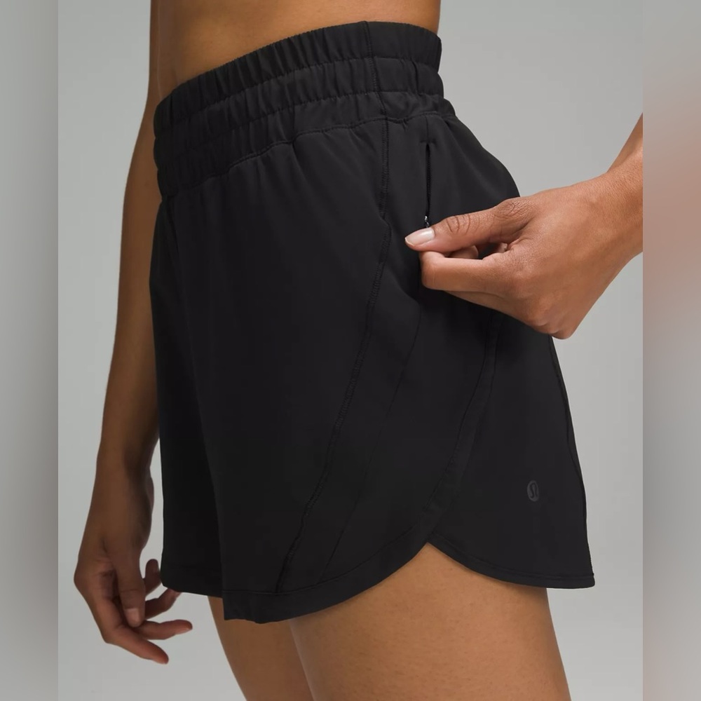 NWT Lululemon Shorts - Track That High Rise Lined Short 5inch - Size 0 Black